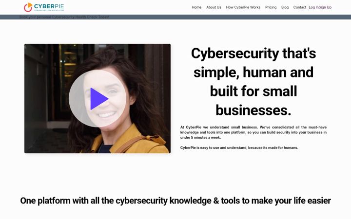 Screenshot of cyber-pie.com