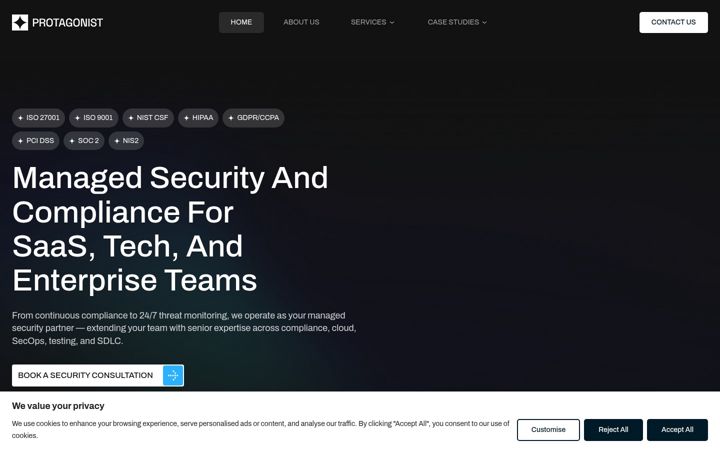 Screenshot of cyber-protagonist.com