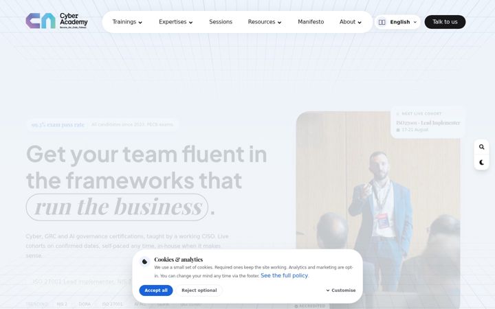 Screenshot von cyberacademy.fr
