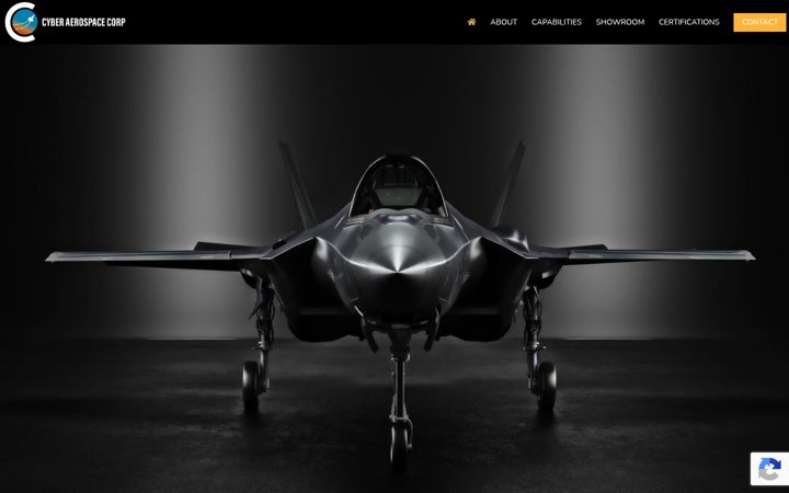 Screenshot of cyberaerocorp.com