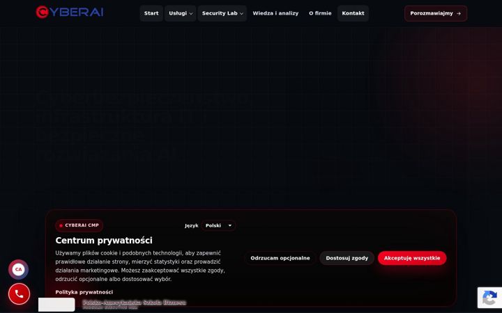 Screenshot of cyberai.pl