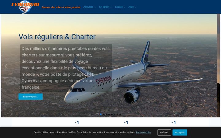 Screenshot of cyberavia.org