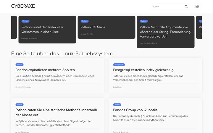 Screenshot von cyberaxe.org