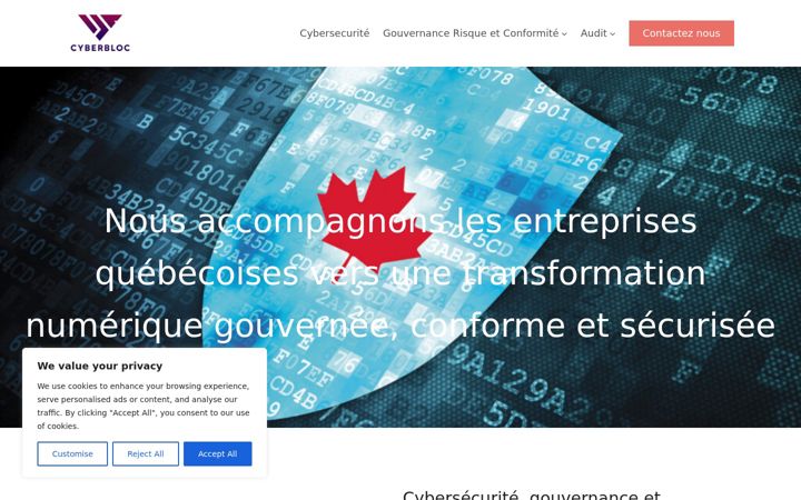 Screenshot of cyberbloc.ca