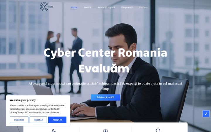 Screenshot of cybercenter.ro