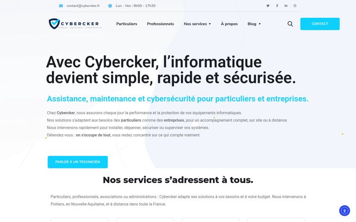 Screenshot von cybercker.fr