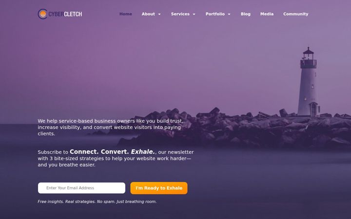 Screenshot of cybercletch.com