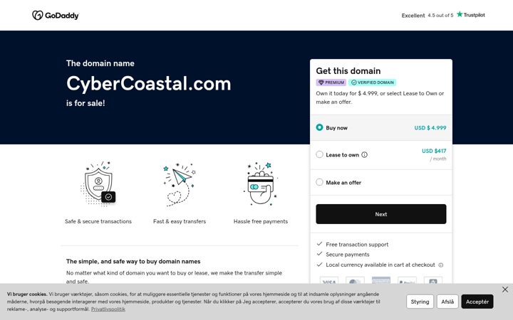 Screenshot of cybercoastal.com