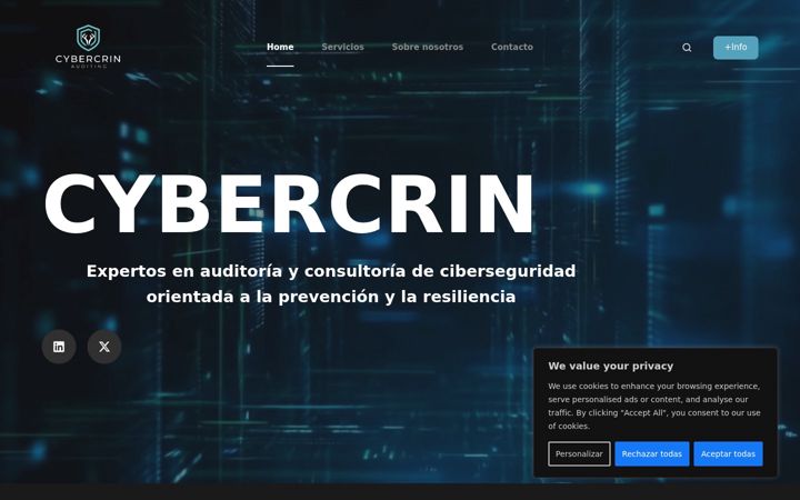Screenshot of cybercrin.com