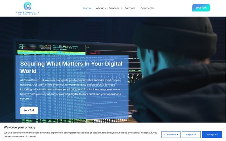 Screenshot of cybercrowdus.com