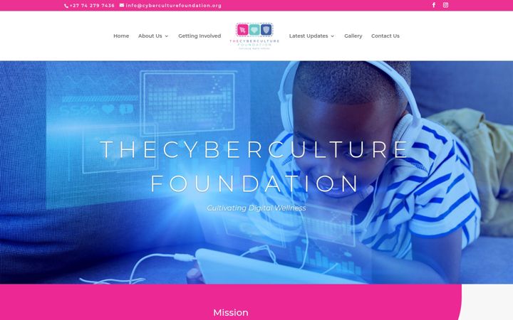 Screenshot of cyberculturefoundation.org