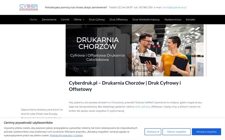 Screenshot of cyberdruk.pl