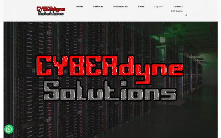 Екранна снимка на cyberdynesolutions.co.za