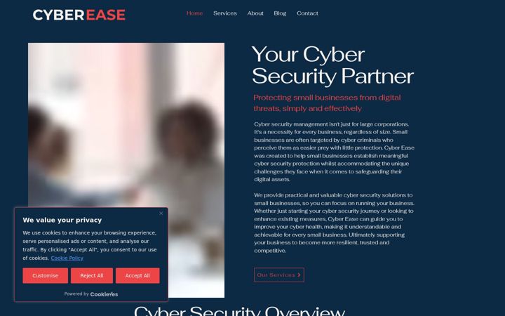 Screenshot of cyberease.co.uk