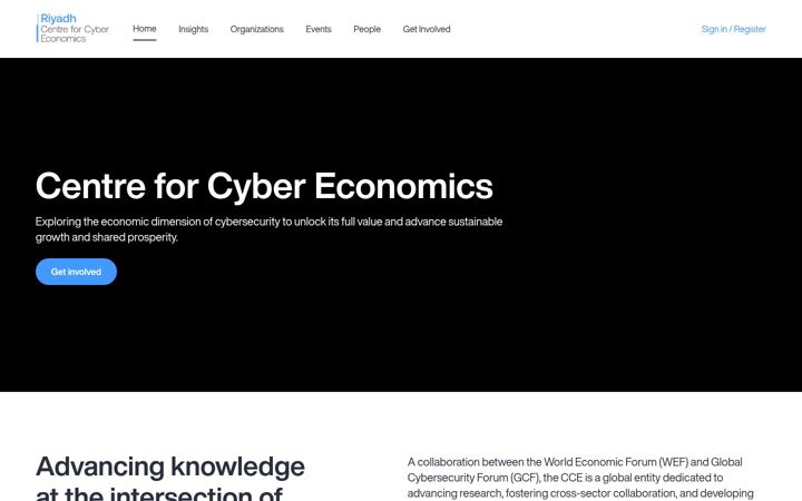 Screenshot of cybereconomics.org