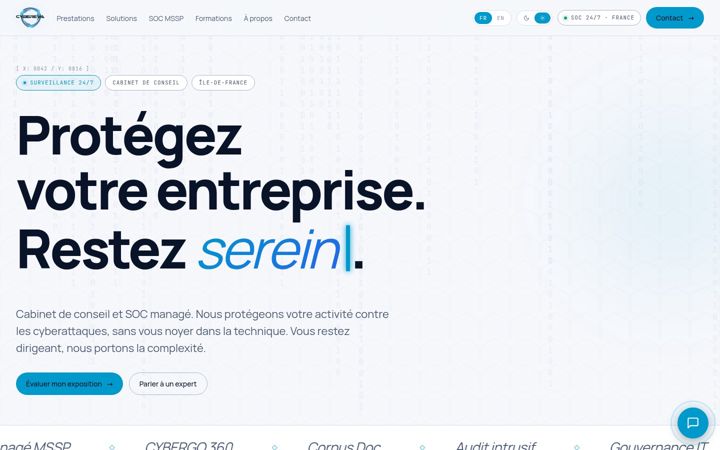 Screenshot of cybereva.com