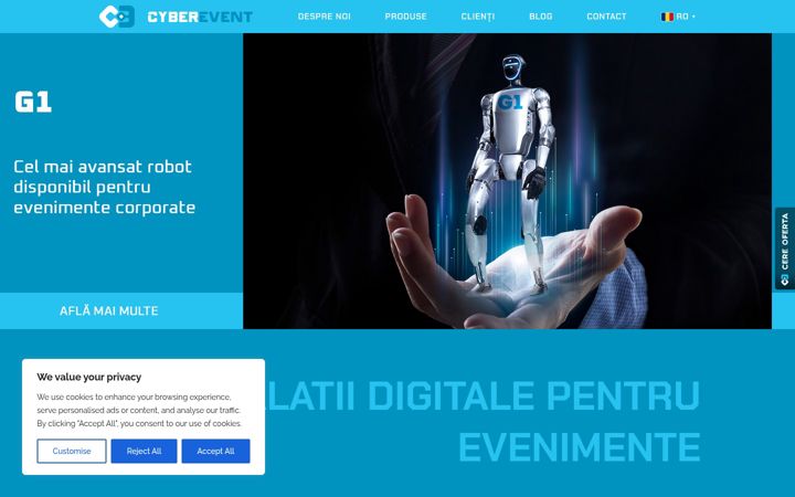 Screenshot of cyberevent.ro