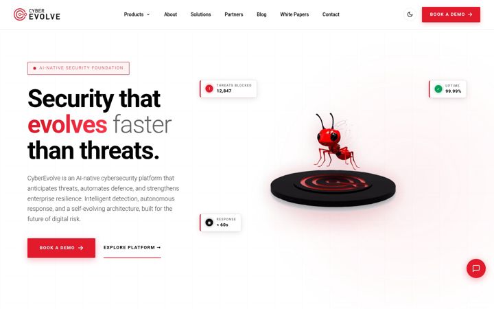 Screenshot of cyberevolve.com
