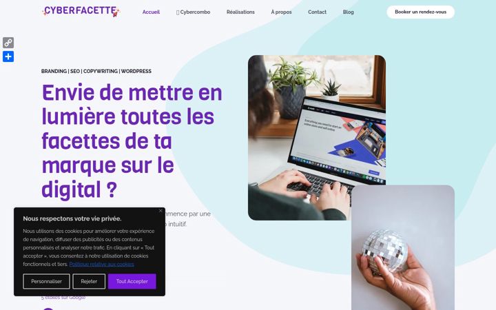 Screenshot von cyberfacette.fr