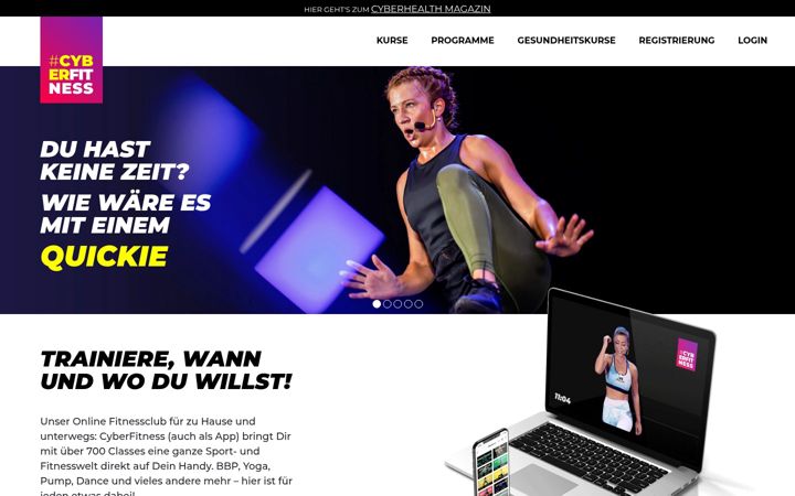 Screenshot of cyberfitness.de