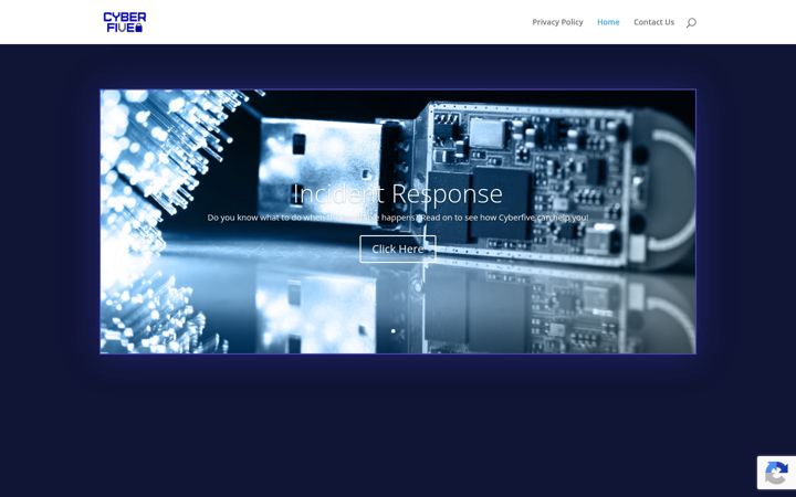 Screenshot of cyberfive.uk