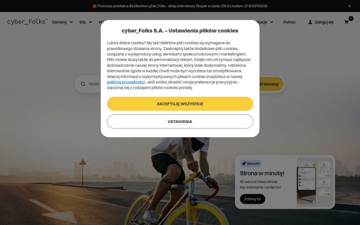 Екранна снимка на cyberfolks.pl