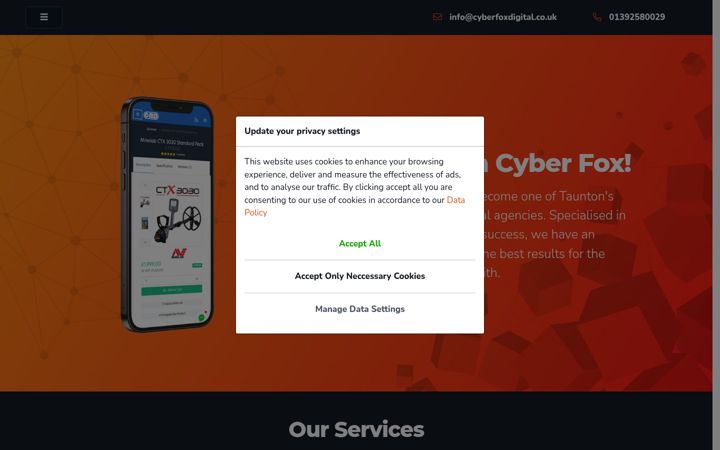 Képernyőkép: cyberfoxdigital.co.uk