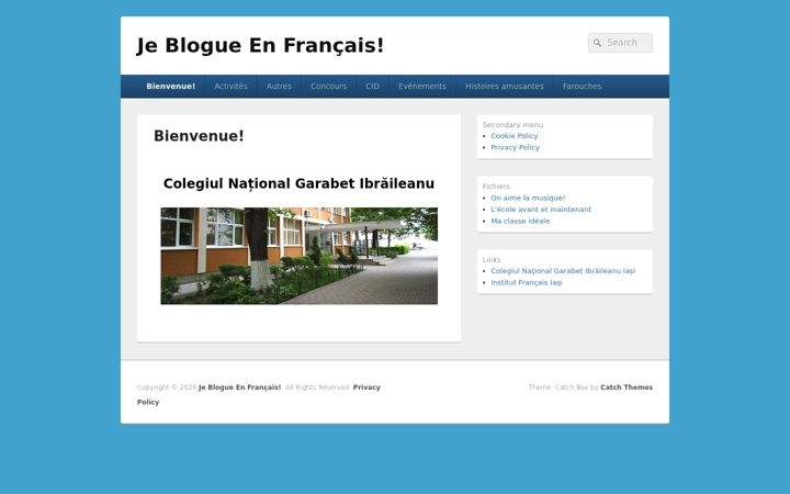 Screenshot of cyberfrancais.ro