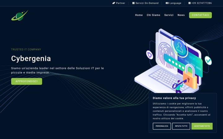 Captură de ecran a cybergenia.net
