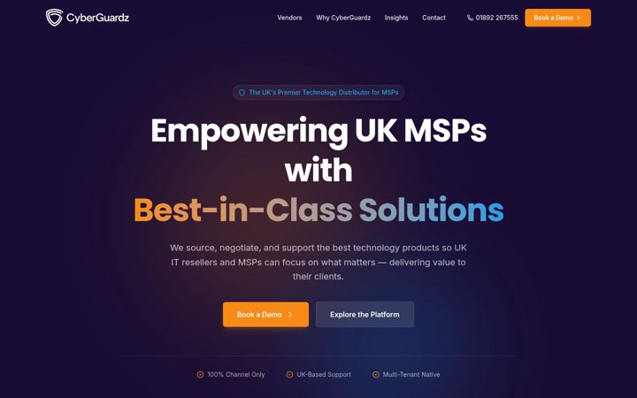 Screenshot of cyberguardz.co.uk