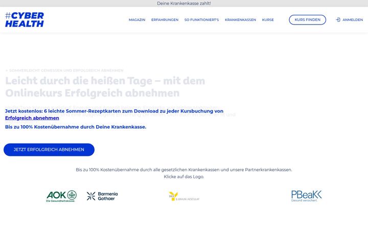 Screenshot of cyberhealth.de