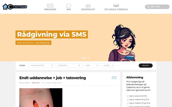 Screenshot of cyberhus.dk