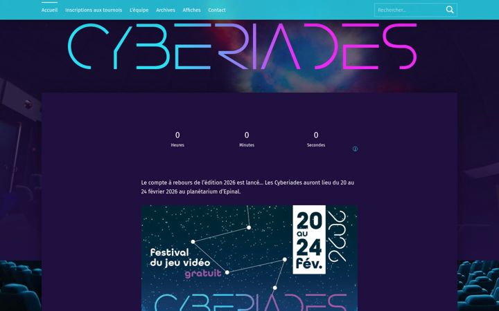 Screenshot of cyberiades.fr