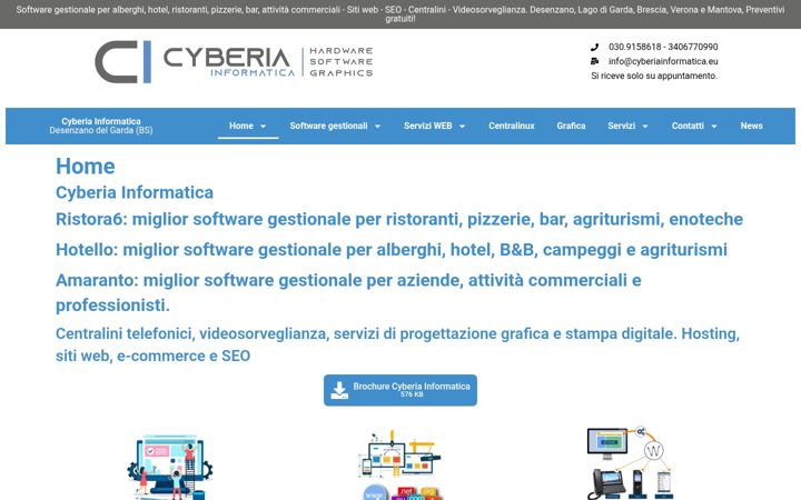 Screenshot of cyberiainformatica.eu