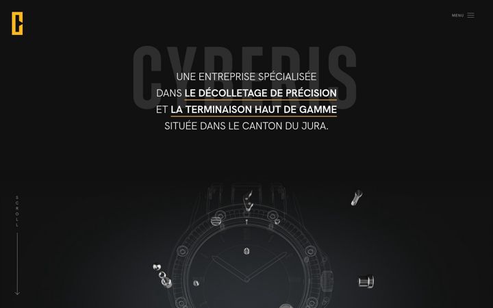 Screenshot of cyberis.ch