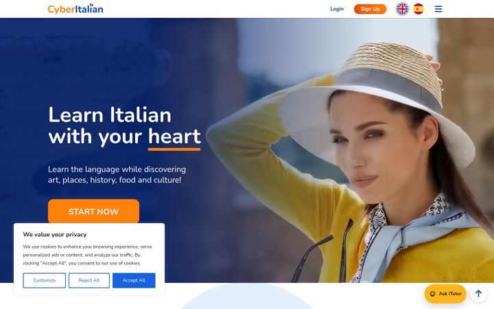 Screenshot of cyberitalian.com
