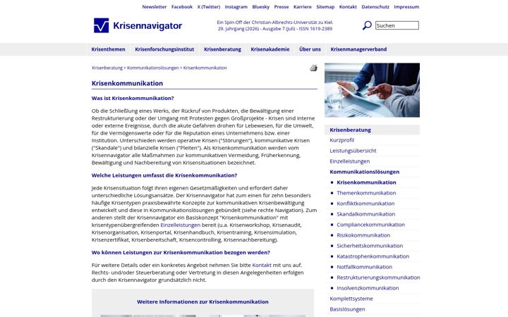 Screenshot of cyberkrisenkommunikation.de
