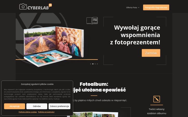 Zrzut ekranu cyberlab.pl