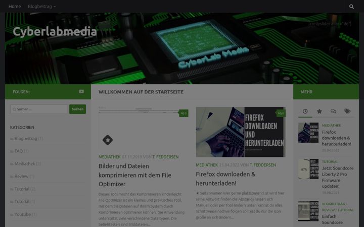 Screenshot of cyberlabmedia.de