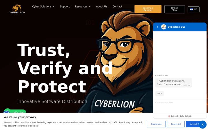 Screenshot of cyberlion.software