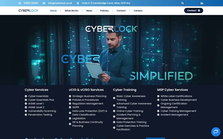 Screenshot of cyberlock.co.uk