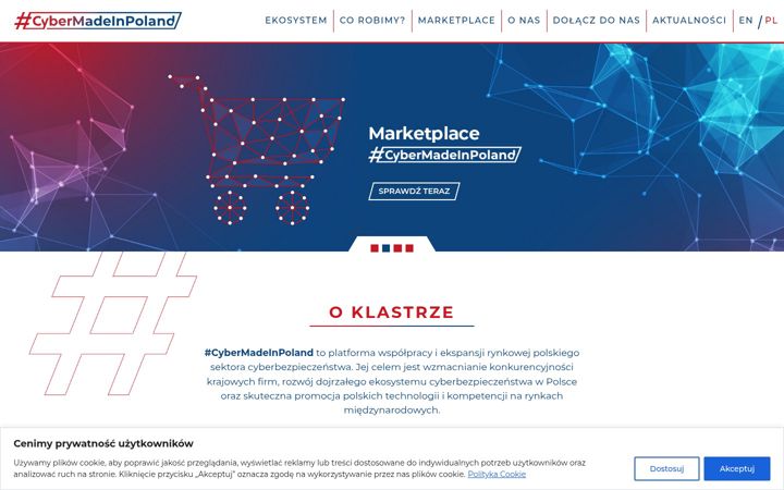 Screenshot of cybermadeinpoland.pl