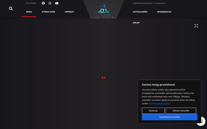 Zrzut ekranu cybermagia.pl