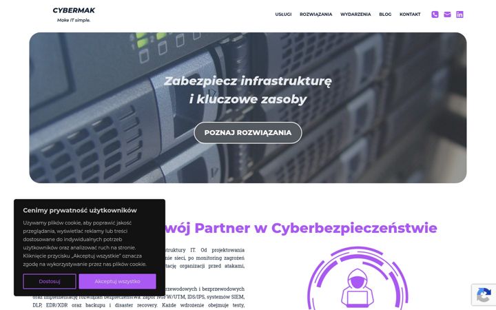 Zrzut ekranu cybermak.pl