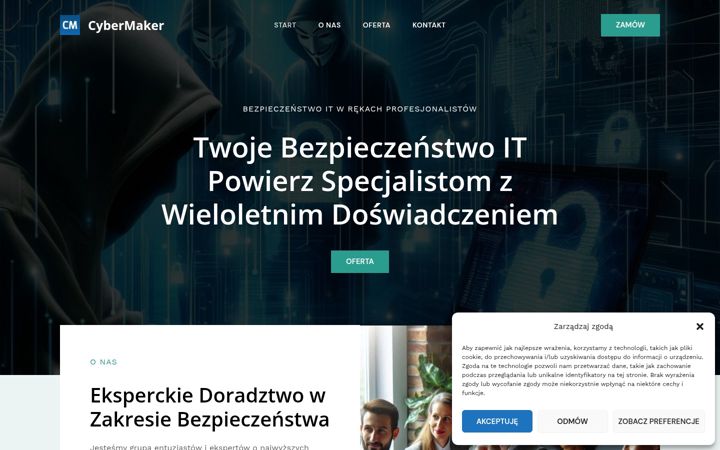 Screenshot of cybermaker.pl