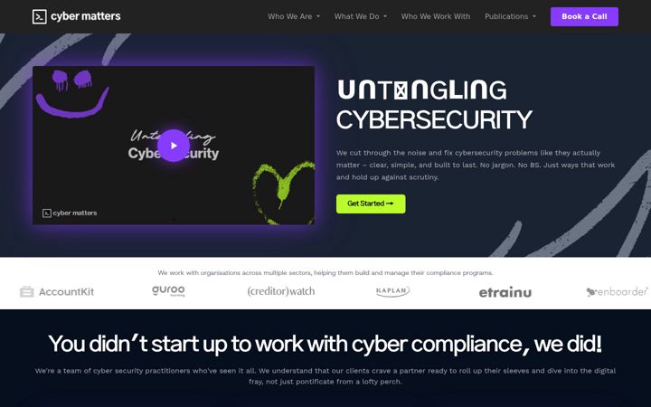 Screenshot του cybermatters.io