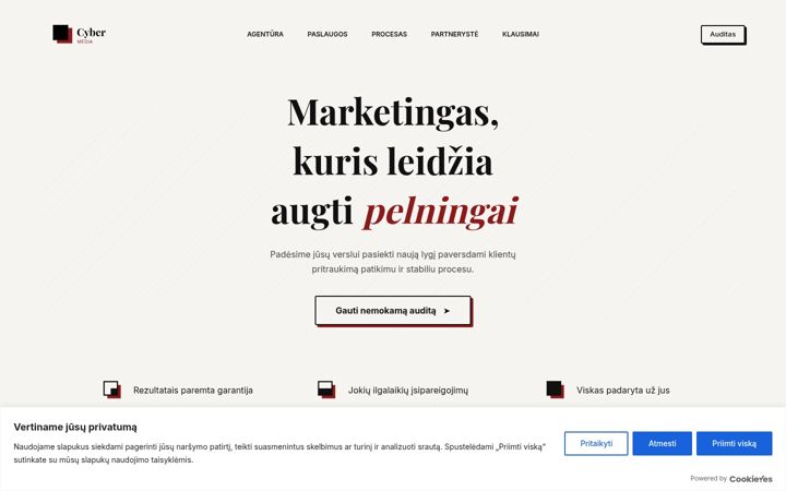 Ekrano kopija cybermedia.lt