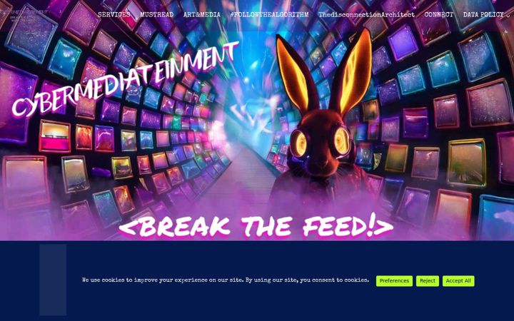 Screenshot of cybermediateinment.com