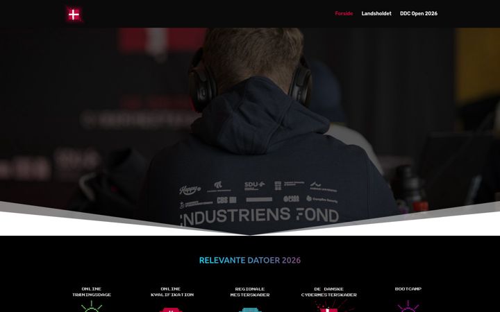 Screenshot of cybermesterskaberne.dk