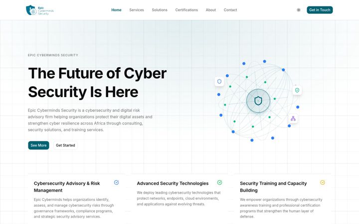 Screenshot of cybermindse.com